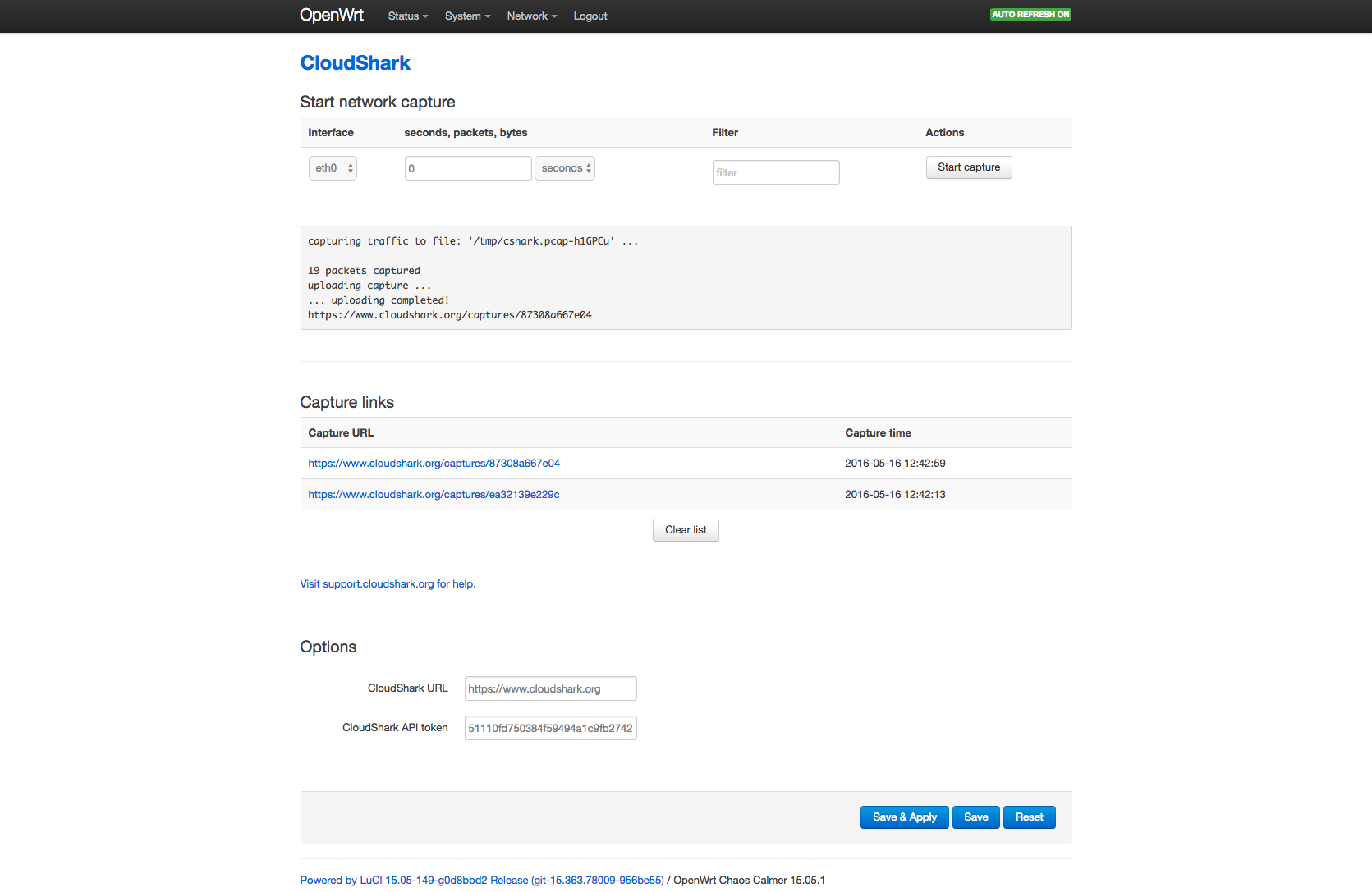 openwrt cloudshark